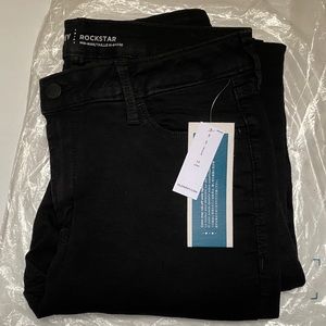 NWT Old Navy Mid-Rise Rockstar Skinny Jeans - Black Size 12 LONG